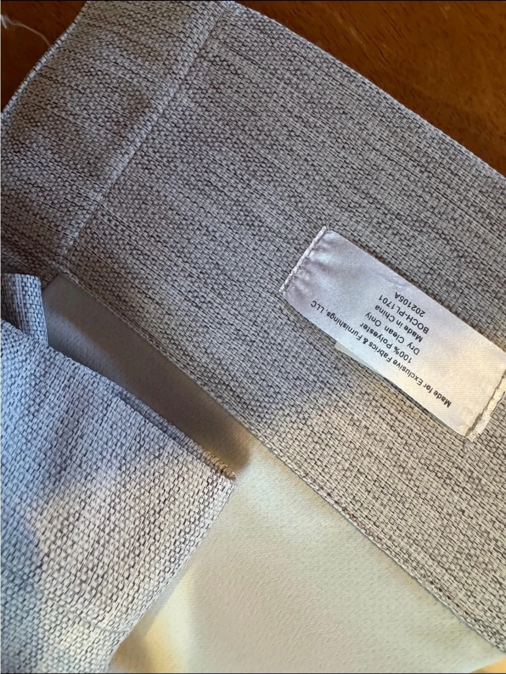 Light Gray Textured Curtains for Window